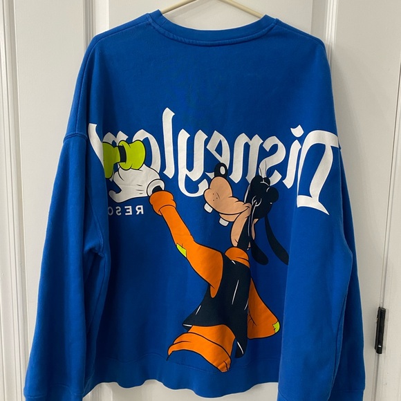 DisneyParks Disneyland Resort Goofy Back to Front Pullover Sweatshirt F - Picture 4 of 7
